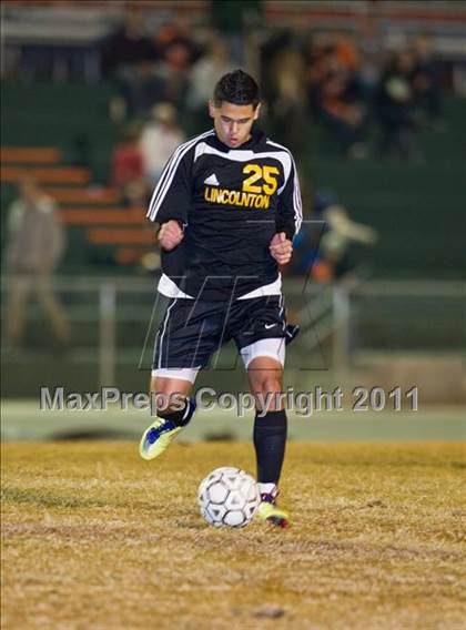 Thumbnail 2 in Soccer East Lincolnton vs. Lincolnton (NCHSAA Playoffs) photogallery.