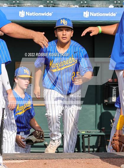 Thumbnail 3 in Nazareth vs. Kennard (UIL 1A Baseball Semifinal) photogallery.