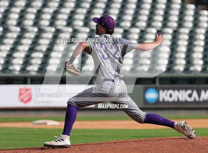 Thumbnail 3 in Nazareth vs. Kennard (UIL 1A Baseball Semifinal) photogallery.