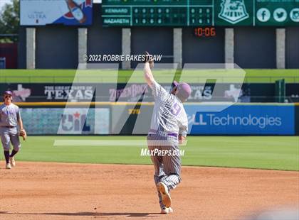 Thumbnail 2 in Nazareth vs. Kennard (UIL 1A Baseball Semifinal) photogallery.