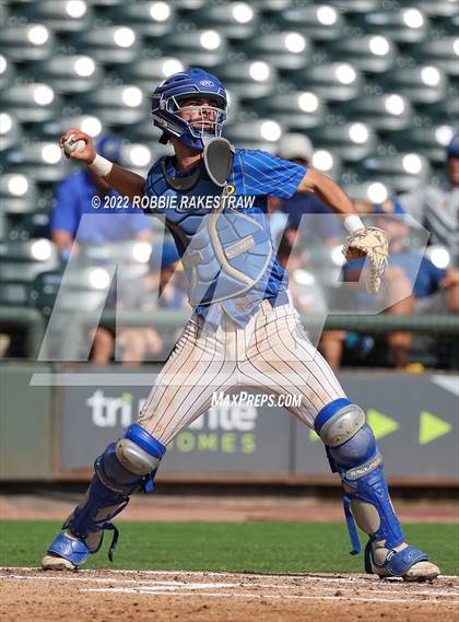 Thumbnail 3 in Nazareth vs. Kennard (UIL 1A Baseball Semifinal) photogallery.