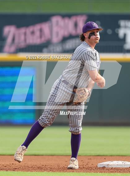 Thumbnail 3 in Nazareth vs. Kennard (UIL 1A Baseball Semifinal) photogallery.