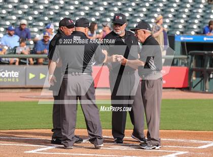 Thumbnail 3 in Nazareth vs. Kennard (UIL 1A Baseball Semifinal) photogallery.