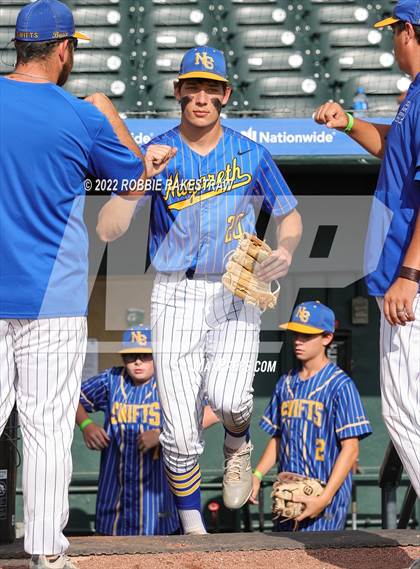 Thumbnail 3 in Nazareth vs. Kennard (UIL 1A Baseball Semifinal) photogallery.