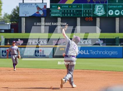 Thumbnail 1 in Nazareth vs. Kennard (UIL 1A Baseball Semifinal) photogallery.