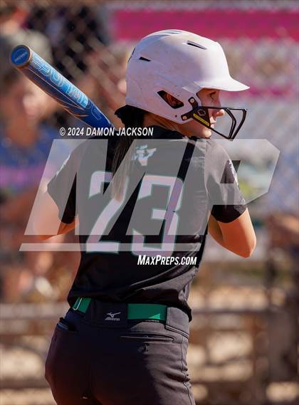 Thumbnail 1 in Pahrump Valley @ Virgin Valley (2024 NIAA 3A Southern Region Softball Playoffs) photogallery.