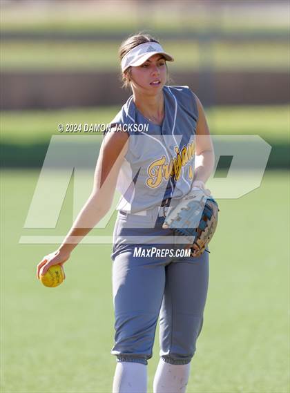 Thumbnail 2 in Pahrump Valley @ Virgin Valley (2024 NIAA 3A Southern Region Softball Playoffs) photogallery.