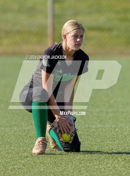 Thumbnail 1 in Pahrump Valley @ Virgin Valley (2024 NIAA 3A Southern Region Softball Playoffs) photogallery.