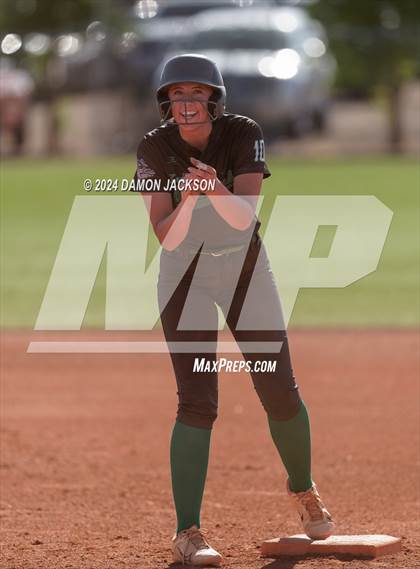 Thumbnail 3 in Pahrump Valley @ Virgin Valley (2024 NIAA 3A Southern Region Softball Playoffs) photogallery.
