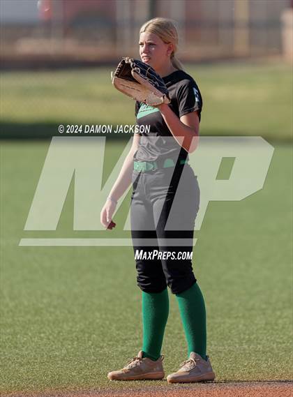 Thumbnail 1 in Pahrump Valley @ Virgin Valley (2024 NIAA 3A Southern Region Softball Playoffs) photogallery.