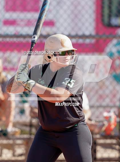 Thumbnail 3 in Pahrump Valley @ Virgin Valley (2024 NIAA 3A Southern Region Softball Playoffs) photogallery.