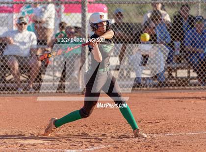 Thumbnail 3 in Pahrump Valley @ Virgin Valley (2024 NIAA 3A Southern Region Softball Playoffs) photogallery.