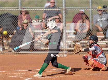 Thumbnail 1 in Pahrump Valley @ Virgin Valley (2024 NIAA 3A Southern Region Softball Playoffs) photogallery.