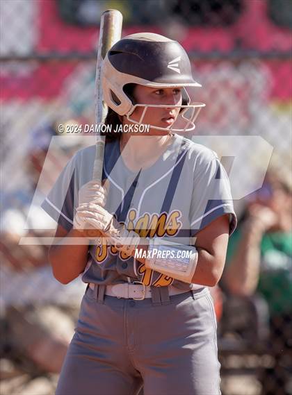 Thumbnail 1 in Pahrump Valley @ Virgin Valley (2024 NIAA 3A Southern Region Softball Playoffs) photogallery.