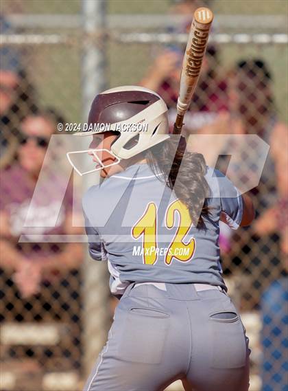 Thumbnail 3 in Pahrump Valley @ Virgin Valley (2024 NIAA 3A Southern Region Softball Playoffs) photogallery.