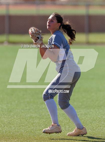 Thumbnail 1 in Pahrump Valley @ Virgin Valley (2024 NIAA 3A Southern Region Softball Playoffs) photogallery.