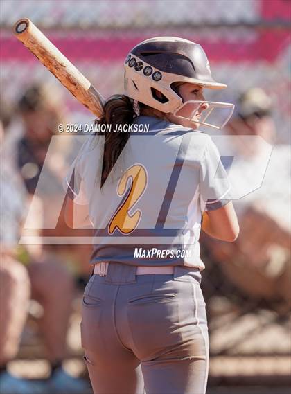 Thumbnail 1 in Pahrump Valley @ Virgin Valley (2024 NIAA 3A Southern Region Softball Playoffs) photogallery.