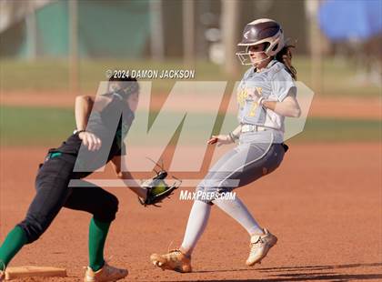 Thumbnail 3 in Pahrump Valley @ Virgin Valley (2024 NIAA 3A Southern Region Softball Playoffs) photogallery.