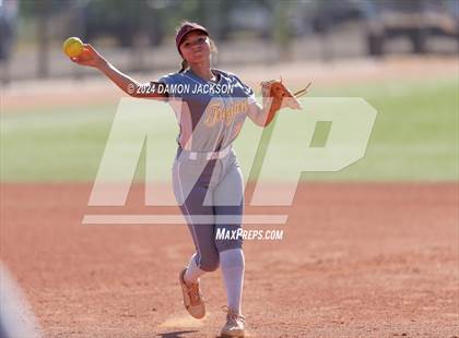 Thumbnail 1 in Pahrump Valley @ Virgin Valley (2024 NIAA 3A Southern Region Softball Playoffs) photogallery.