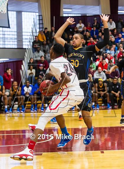Thumbnail 1 in Archbishop Carroll vs. Simeon (Spalding HoopHall Classic) photogallery.