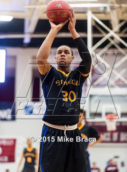 Thumbnail 2 in Archbishop Carroll vs. Simeon (Spalding HoopHall Classic) photogallery.