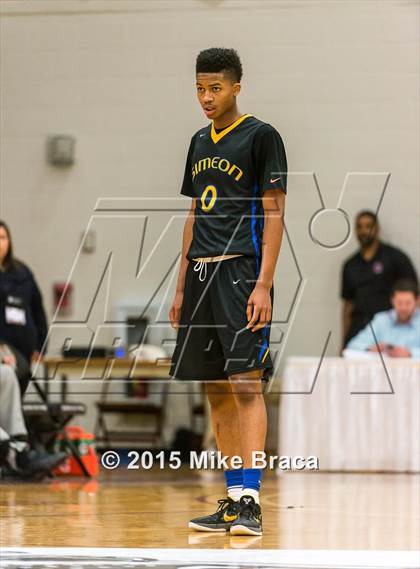 Thumbnail 2 in Archbishop Carroll vs. Simeon (Spalding HoopHall Classic) photogallery.