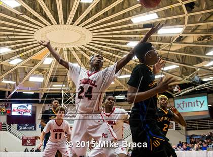 Thumbnail 1 in Archbishop Carroll vs. Simeon (Spalding HoopHall Classic) photogallery.