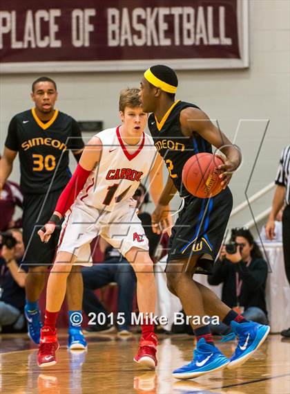 Thumbnail 1 in Archbishop Carroll vs. Simeon (Spalding HoopHall Classic) photogallery.