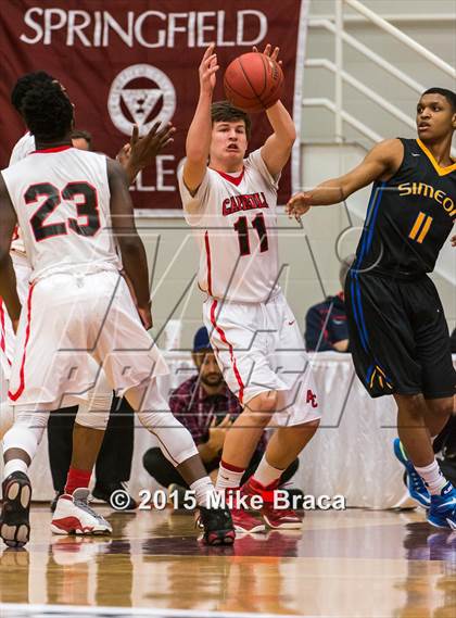 Thumbnail 2 in Archbishop Carroll vs. Simeon (Spalding HoopHall Classic) photogallery.