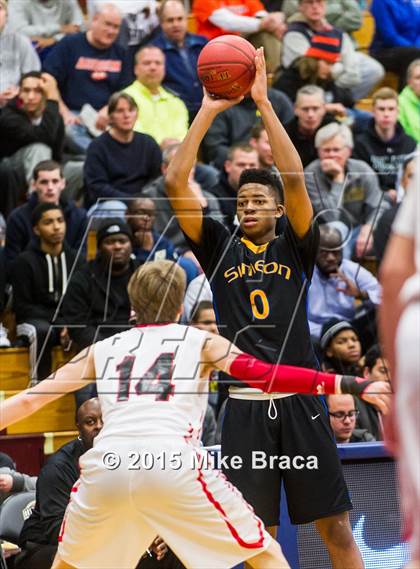 Thumbnail 3 in Archbishop Carroll vs. Simeon (Spalding HoopHall Classic) photogallery.