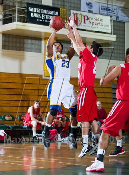 Thumbnail 1 in Nordhoff vs Bishop Diego [Garcia] (Santa Barbara Holiday Classic) photogallery.