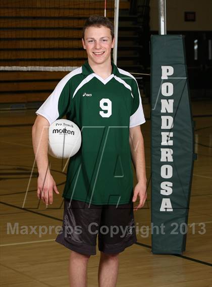 Thumbnail 1 in Ponderosa Varsity Boys Volleyball Team and Individual Photos photogallery.
