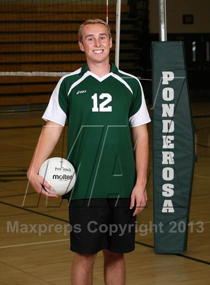 Thumbnail 2 in Ponderosa Varsity Boys Volleyball Team and Individual Photos photogallery.