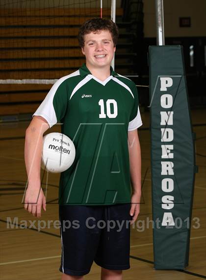 Thumbnail 2 in Ponderosa Varsity Boys Volleyball Team and Individual Photos photogallery.