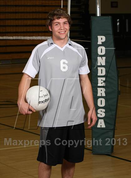 Thumbnail 1 in Ponderosa Varsity Boys Volleyball Team and Individual Photos photogallery.