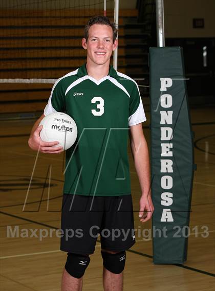 Thumbnail 2 in Ponderosa Varsity Boys Volleyball Team and Individual Photos photogallery.