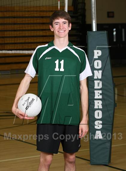 Thumbnail 3 in Ponderosa Varsity Boys Volleyball Team and Individual Photos photogallery.