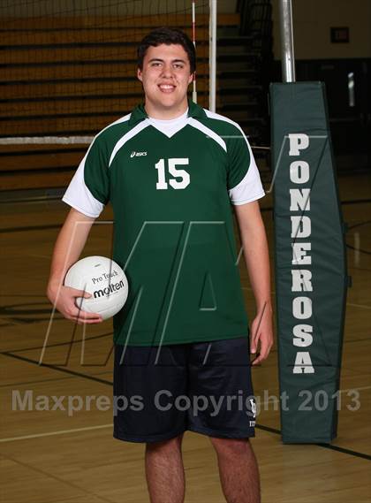 Thumbnail 2 in Ponderosa Varsity Boys Volleyball Team and Individual Photos photogallery.