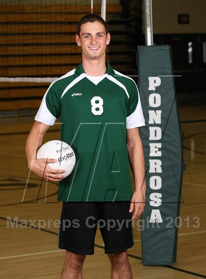 Thumbnail 1 in Ponderosa Varsity Boys Volleyball Team and Individual Photos photogallery.