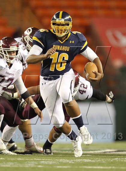 Thumbnail 1 in Punahou vs. Farrington (HHSAA D1 Semifinal) photogallery.