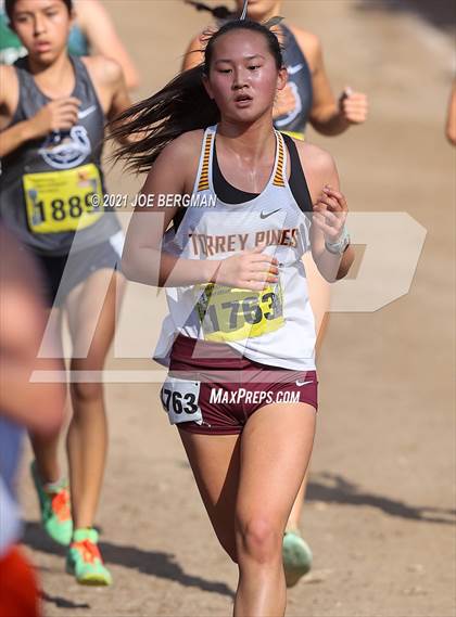 Thumbnail 2 in CIF State Cross Country Championships (Girls D1 Race) photogallery.