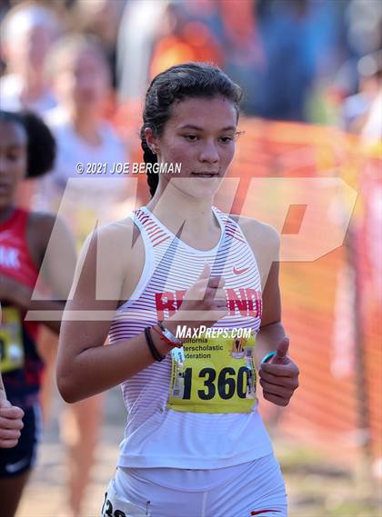Thumbnail 1 in CIF State Cross Country Championships (Girls D1 Race) photogallery.