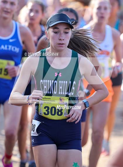 Thumbnail 3 in CIF State Cross Country Championships (Girls D1 Race) photogallery.