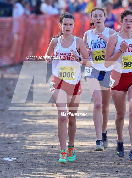 Thumbnail 1 in CIF State Cross Country Championships (Girls D1 Race) photogallery.