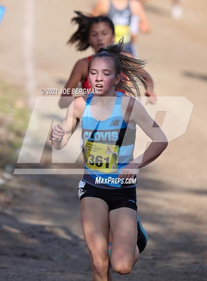 Thumbnail 2 in CIF State Cross Country Championships (Girls D1 Race) photogallery.