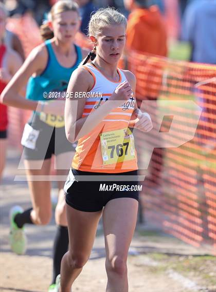 Thumbnail 1 in CIF State Cross Country Championships (Girls D1 Race) photogallery.
