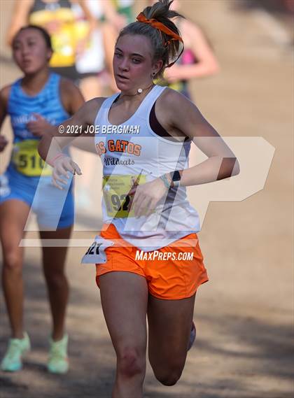 Thumbnail 1 in CIF State Cross Country Championships (Girls D1 Race) photogallery.