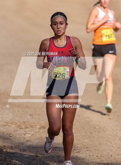 Thumbnail 1 in CIF State Cross Country Championships (Girls D1 Race) photogallery.