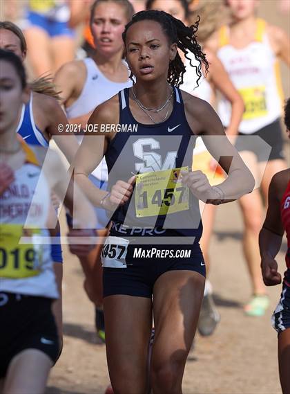 Thumbnail 1 in CIF State Cross Country Championships (Girls D1 Race) photogallery.