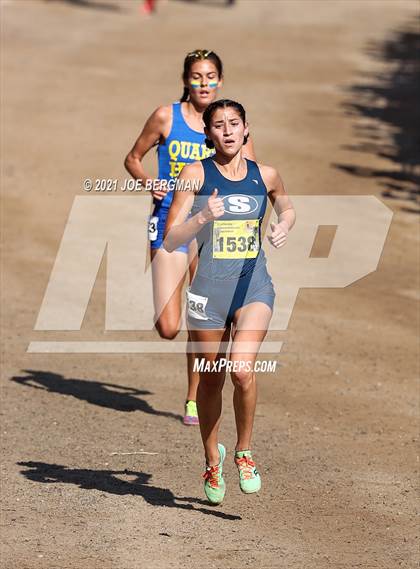 Thumbnail 2 in CIF State Cross Country Championships (Girls D1 Race) photogallery.